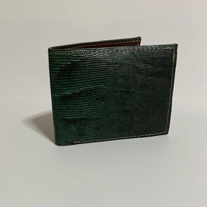 Iguana Bifold Wallet - Green