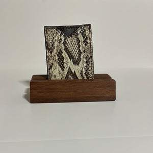 Python Card Holder with Magnetic Clip - Down