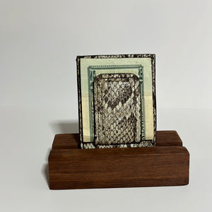 Python Card Holder with Magnetic Clip - Up