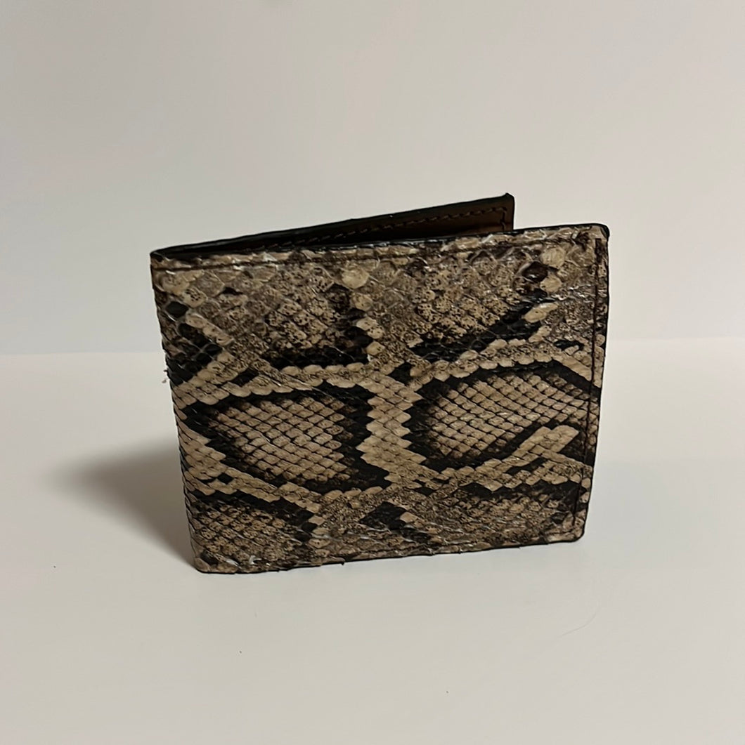 Python Bifold Wallet - Tan