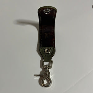 Iguana Belt Key Fob - Olive