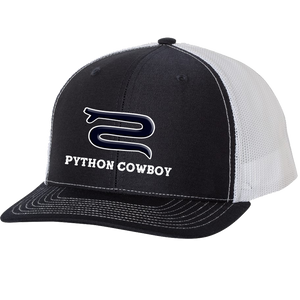 Python Cowboy - Navy/white trucker style snap back